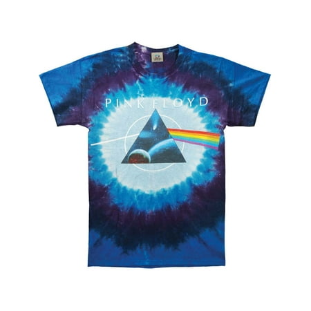 Pink Floyd Men's  Dark Side Galaxy Tie Dye T-shirt