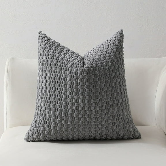 Corduroy Stripe Pillowcase, Standard Size Breathable and Face-Friendly Pillow Sham, Decorative Weave Pillow Cover for Bedroom Decor, Soft and Comfortable Sleep Accessory