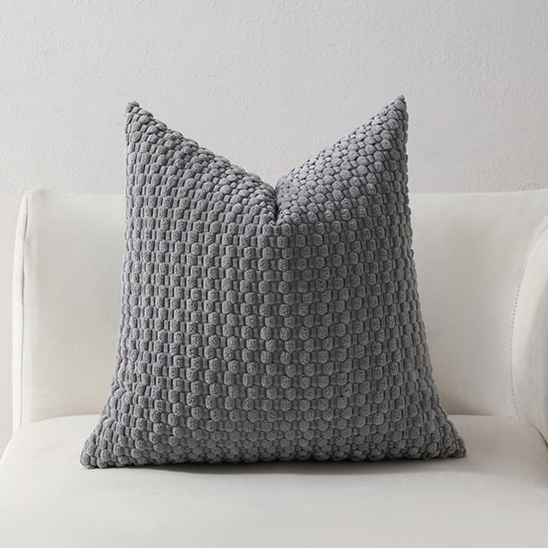 Soft Weave Pillowcases Standard Size Breathable Face Friendly Pillow Shams Decorative Weave Pillow Case Covers