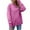 Hot Pink, variant on Sweatshirts for Women Round Neck Long Sleeve Casual Solid Pullover Hoodless Sweatshirts Tops