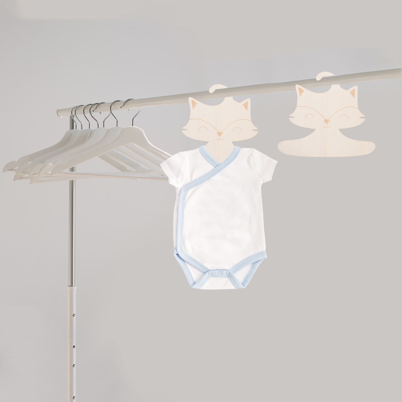 20 Pcs  Baby Clothes Hangers Wooden Hanger Baby Clothes Hanger Closet Organizing Hanger