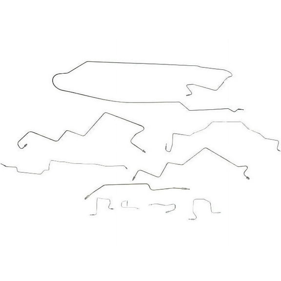 Brake Hydraulic Line Kit - Compatible with 1998 - 1999 Dodge Ram 2500 4WD Extended Cab Pickup
