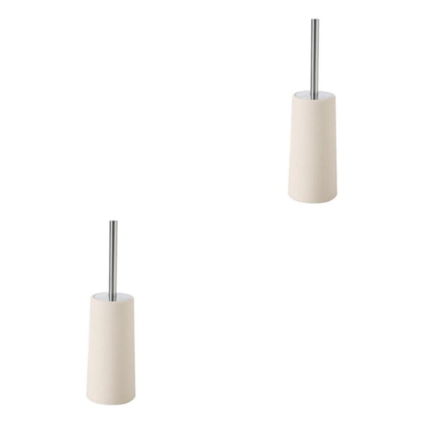 Monstrate 2 unids/set fácil de limpiar juego de portaescobilla de acero inoxidable piezas reemplazables de cepillo de alta densidad Beige 10. Khaxahkm 2Conjunto