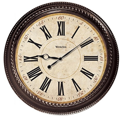 Westclox 32059 Classic Round Marbel Case Wall Clock, 20-Inch - Walmart