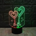 thumbnail image 5 of LINLIN 3D Night Light, 3D USB 3D Illusion Light Desk Lamp Touch Night Light with 7 Color Optical Illusion Desk Lights for Musical Instrument Shop Home Party Supply Decoration, 5 of 5
