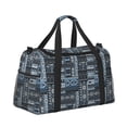thumbnail image 2 of Easygdp Snowflake Vintage Pattern Bolsa de Gimnasio, Bolsa de Viaje Duffel, Bolsa de Fin de Semana con Compartimentos, Bolsa de Mano para Noche, 2 of 7