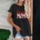 thumbnail image 2 of Camiseta informal para mujer, blusa estampada con cuello redondo y manga corta, Tops OAVQHLG3B Store  lin121212, 2 of 4
