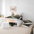 thumbnail image 6 of jejeloiu Colorful Graffiti Flowers 7 Pieces Bedding Comforter Set,Country Farmhouse Lodge Full Bedding Set,Oil Painting Art Fitted Sheet Flat Sheet For Teens,Breathable Home Decor Reversible, 6 of 8