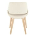 thumbnail image 5 of LumiSource Natural Wood, Cream Fabric Fabrico Chair - Set of 2, 5 of 8