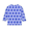 thumbnail image 5 of Delliss Girls Flower Print Crew Neck Blouse Classic Comfy Top, 5 of 5