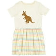 thumbnail image 3 of Inktastic Kangaroo Cute Girls Toddler Dress, 3 of 5