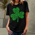 thumbnail image 4 of ICHUANYI Womens T-Shirt Stylish St.Patrick's Day Print Shirts Short Sleeve Crew Neck Tops Tees Cloth New Trending, 4 of 6
