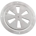 thumbnail image 5 of 2 uds 316 barco de acero inoxidable rejilla de ventilación marina placa de ventilación de aire de mariposa redonda con perilla lateral, 5 of 5