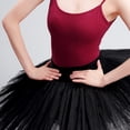 thumbnail image 6 of Women Elastic Waist Ballet Tutus Skirt 7 Layered Tulle Hard Organdy Pancake Dance Skirts with Panty for Festival Costume, 6 of 9