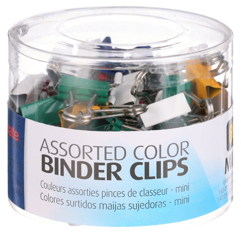 OfficeMate Mini Binder Clips, 60-Count, Assorted Colors photo 5