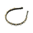 thumbnail image 7 of Unique Bargains 1 Pcs Faux Pearl Rhinestone Headband Bling Padded Hairband Sparkle for Women Silver Tone 0.59 Inch Wide, 7 of 7