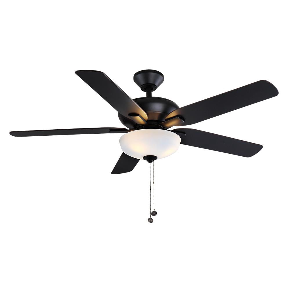 LED Matte Black Ceiling Fan 