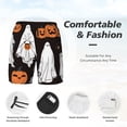 thumbnail image 3 of Naloa Halloween Ghosts And Pumpkins Print Men Swim Trunks with Compression Liner ,Board Shorts,Men's Swim Shorts with Drawstring and Elastic Waistband-Medium, 3 of 6