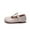 Off-White, variant on FLMEI Toddler Kids Girls Leather Shoes Round Head Flats Baby Girls Soft Sole Princess Shoes for Spring Autumn