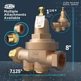 thumbnail image 4 of Zurn 114-600XL Lead-Free FNPT Union Pressure Reducing Valve, 4 of 11