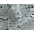 thumbnail image 3 of Ambesonne Vintage Quilted Bedspread Set 3 Pcs, Art Flowers Romantic Summer, Twin, Pale Blue Grey and Marigold, 3 of 4