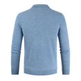 thumbnail image 4 of JTieacloth Pullover Casual Sweater Autumn And Winter Men's Sweaters Sweater Casual Solid Color Pullover Men(Blue), 4 of 6