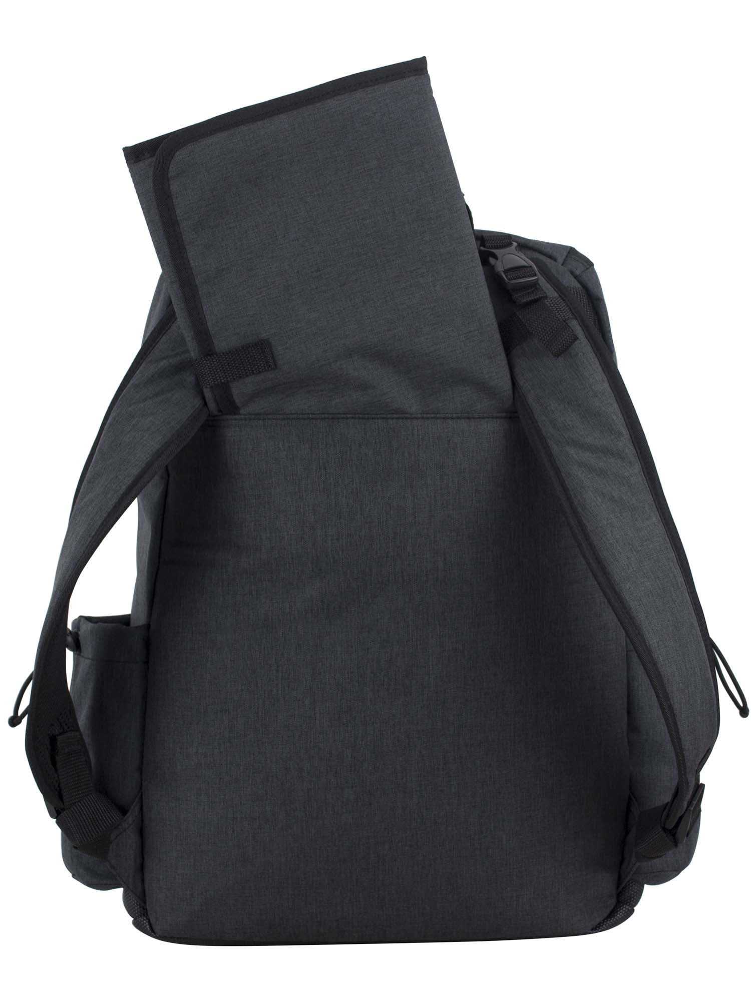 Eastsport Utility Diaper Backpack Bag with Changing Pad, Dark Grey