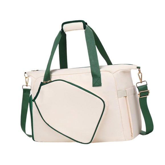 VONKY Sac Raquette de Pickleball Léger avec Fermeture Éclair Sac à Main Vert Noir Pickleball Blanc Vert