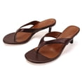 thumbnail image 2 of Women Kitten Heels Sandals: Heeled Flip Flop | 2026 Fashion Heel Sandals, Square Toe Thong Sandal for Daily Wear & Dressy Casual 38, 2 of 7