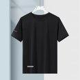 thumbnail image 5 of Mens Short Sleeve Shirts, Men's Cooling Ice Silk Running Shirts Quick Dry Short Sleeve Athletic Gym T-Shirts Outdoor Workout Tshirts, 5 of 7