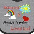 thumbnail image 4 of Inktastic Someone in South Carolina Loves Me Boys or Girls Baby Bib, 4 of 4