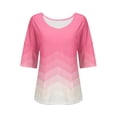 thumbnail image 4 of Tittly Womens Loose Fit Summer Tops, Double Printing Women Mom Summer Casual Baseball Short Sleeve Tees Tops Graphic Tees, T Shirts for Women, Womens Tops Tshirts Shirts Beige L, 4 of 4