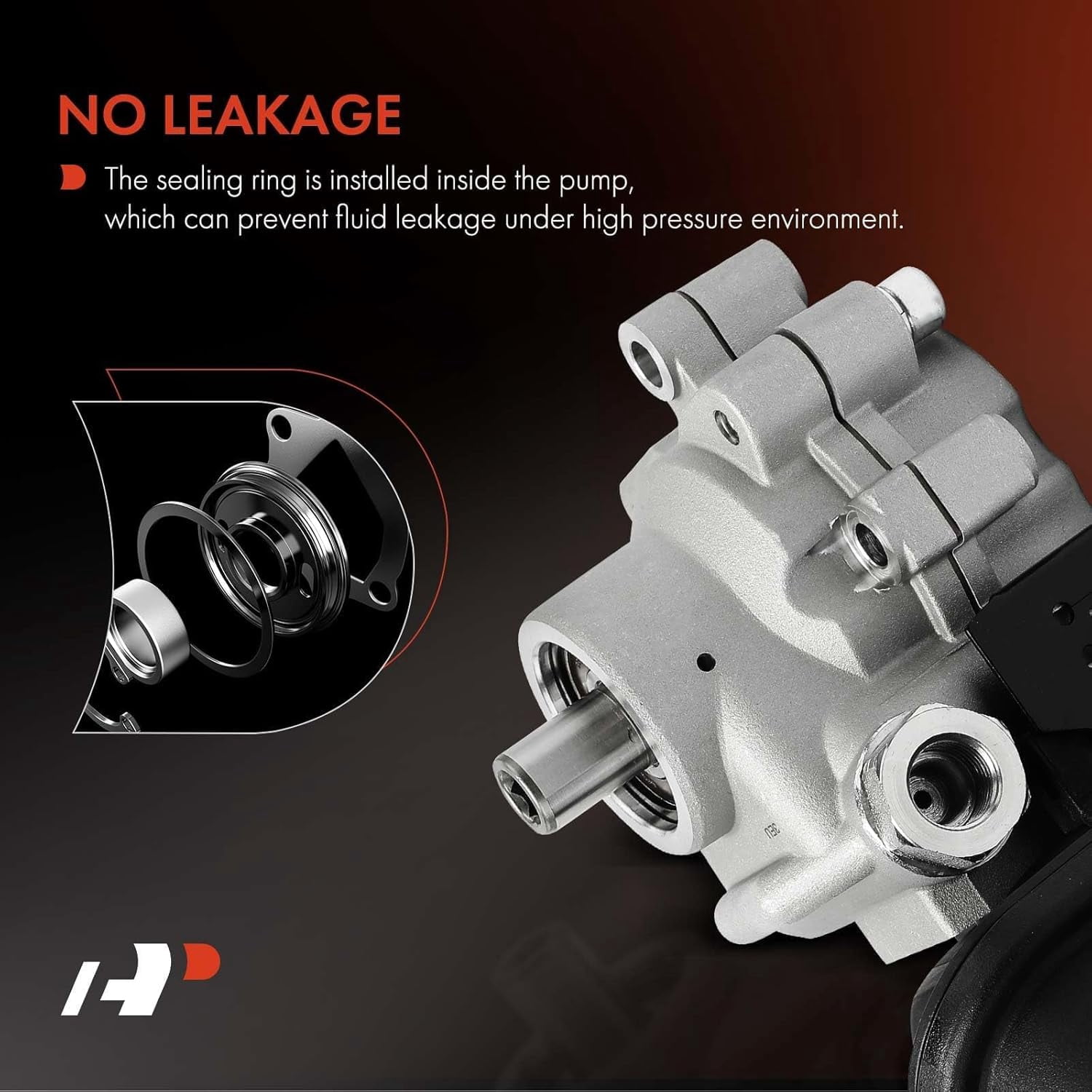 A-Premium Power Steering Pump with Reservoir Compatible with Oldsmobile Aurora 2001-2002 3.5L, Replace # 25733044, 26085446