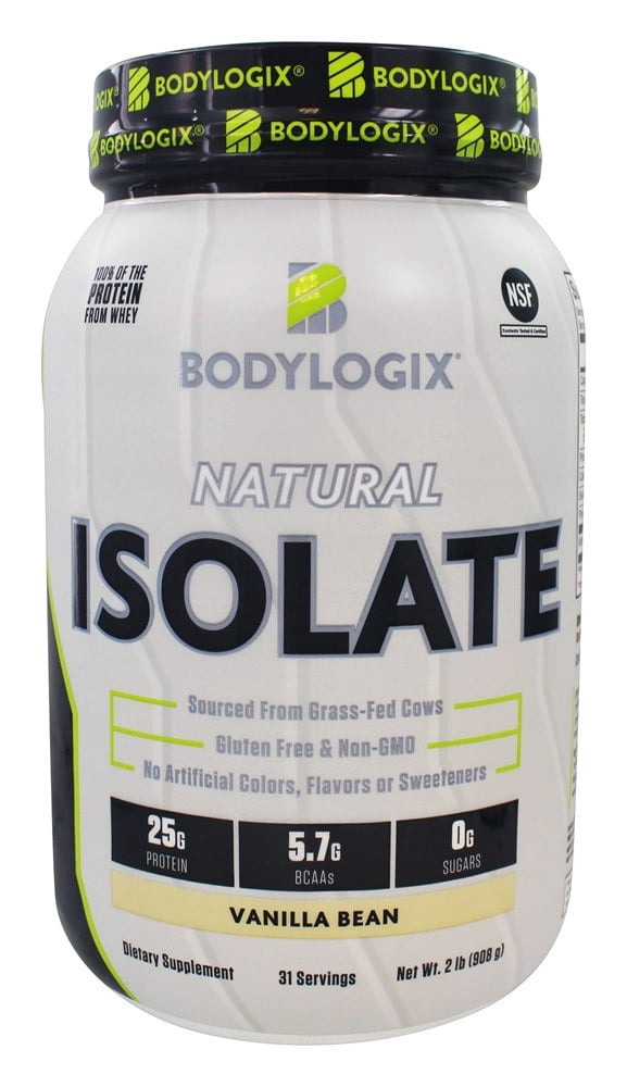 Bodylogix Natural Isolate Whey Protein Vanilla Bean 2 lbs
