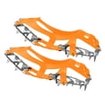 thumbnail image 4 of Shoe Spikes Ice Crampons Spikes, Nonslip for Footwear Shoe Crampons Shoes Ice Traction Cleats for Jogging Mountaineering M 34 to 40 Orange, 4 of 7