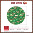 thumbnail image 2 of Rateoe Leopard Print Pattern Christmas Tree Skirt with Ties , Christmas Tree Decorations, Farmhouse Christmas Decor Xmas Holiday Decorations-30", 2 of 6