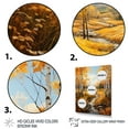 thumbnail image 3 of Designart "Autumn Sonata Birch Woods V" Floral Floater Framed Wall Decor, 3 of 7