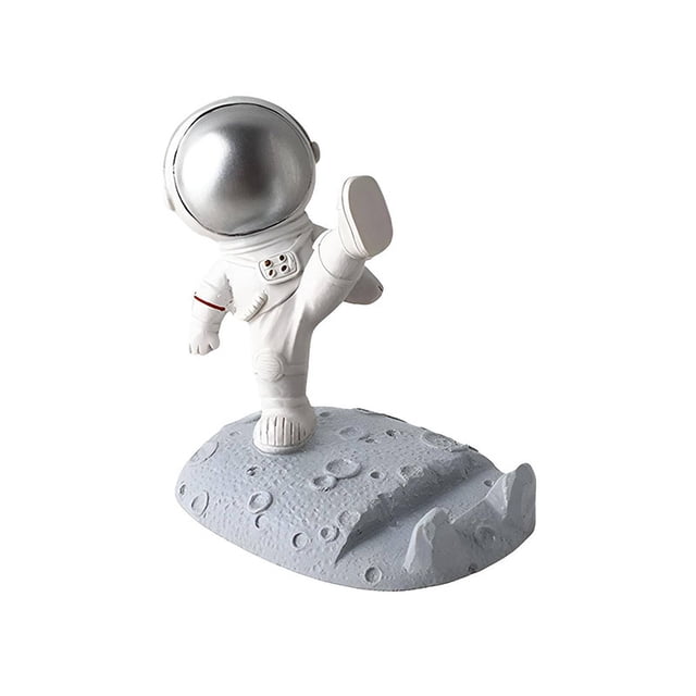 Soporte de mesa para celular MYRVA diseño de astronauta material de resina