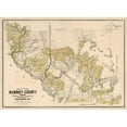 thumbnail image 3 of Gast 14x11 Black Modern Framed Museum Art Print Titled - Kinney County Texas - Gast 1884, 3 of 5
