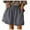 Gray-12, variant on Owordtank Womens Summer Flat Front Shorts with Pockets Cotton Linen Wide Leg Lounge Shorts