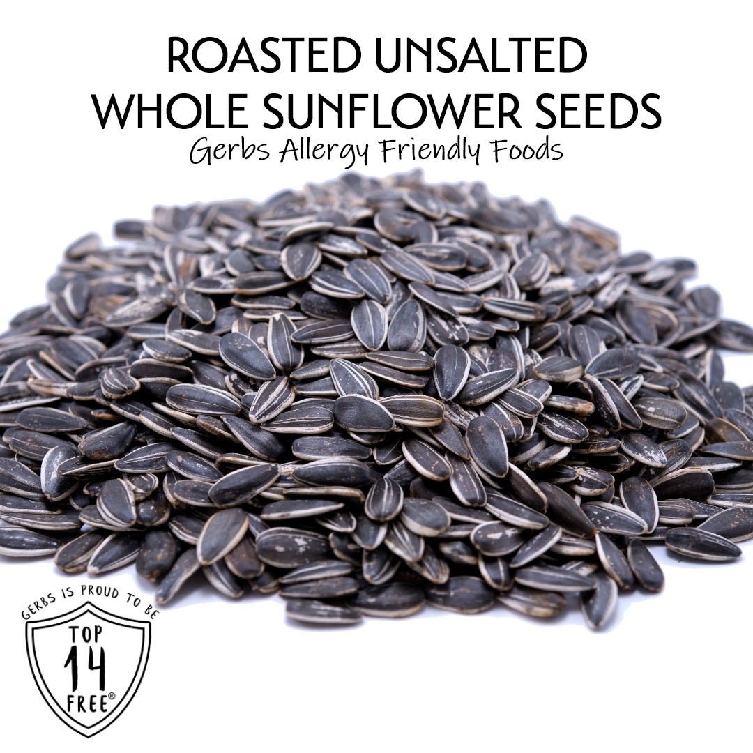 Unsalted Sunflower Seeds In Shell by Gerbs - 2 LBS - Top 14 Food