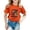 Orange, variant on Kids Unisex Graphic Letter Print T-Shirt for Back to School 100 Days of School Shirt Soft Casual Short Sleeve Tee Comfortable Everyday Top for Girls & Boys
