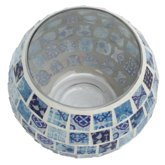 Portavelas Tealight ANGGREK Diseños De Mosaico De Vidrio Cálido Romántico