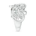 thumbnail image 3 of ANGARA Lab Grown Diamond Flower Scroll Ring for Women in 14K White Gold (Size-3.3mm| Color-F-G| Clarity-VS) | April Birthstone, Anniversary, Jewelry Gift for Women | Lab-Grown Diamond Ring, 3 of 4