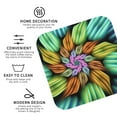 thumbnail image 3 of Vsdgher Hippie Style Print Leather Coasters for Drinks, Durable Drink Coasters 4 Set for Tabletop Protection, Luxurious Home Décor and Housewarming Gift-Square, 3 of 6