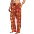 thumbnail image 2 of Disketp Flower Hearts Men's Pajama Pants - Ultra Soft Fleece Sleep and Lounge Pants (Size: S-XXL), 2 of 6