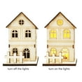 thumbnail image 2 of Mini Maison de Poupée de Noël Miniature avec Lumières LED Maison de Bricolage de Noël avec Lumières Décorations de Noël Intérieures Bâtiment de Collection de Noël Régulier, 2 of 9