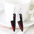 thumbnail image 6 of Mall of Style - Knife Earrings for Women - Halloween Jewelry - Creepy Danglers (The Knife), 6 of 6