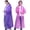 Pink+purple, variant on Rain Poncho Raincoats for Adult Reusable - 2-5 Pack EVA Waterproof Rain Coat with Hood, Rain Gear for Men Women