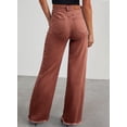 thumbnail image 2 of Women's Wide Leg Jeans High Waisted Strechy Raw Hem Denim Pants, 2 of 17